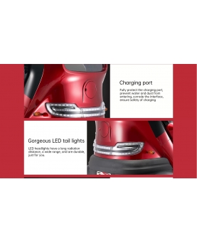 POLARIS elektriskais mopēds, 1000 W, 45 Ah GEL