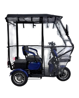 Elektriskais tricikls M20 ar jumtu un markīzi, 1000 W, AC, EEC