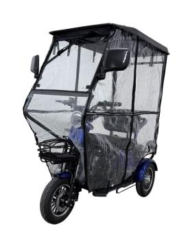 Elektriskais tricikls M20 ar jumtu un markīzi, 1000 W, AC, EEC