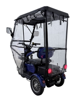 Elektriskais tricikls M20 ar jumtu un markīzi, 1000 W, Li-ion, EEC