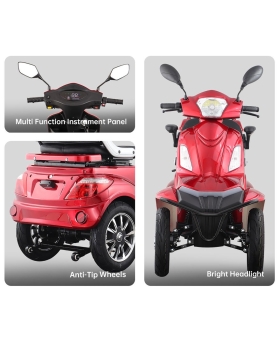 Elektriskais četrriteņu transportlīdzeklis Vista-K1, 1000 W, maiņstrāva, EEC