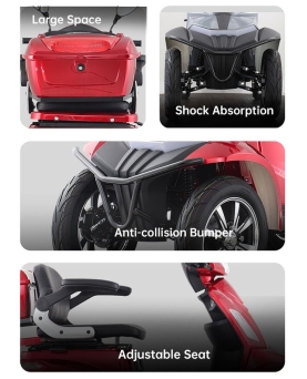 Electric 4-wheel scooter Vista-K1, 1000W, AC, EEC