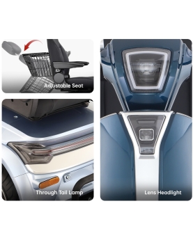 Elektriskais četrriteņu transportlīdzeklis Spirit-3, 500 W, AC